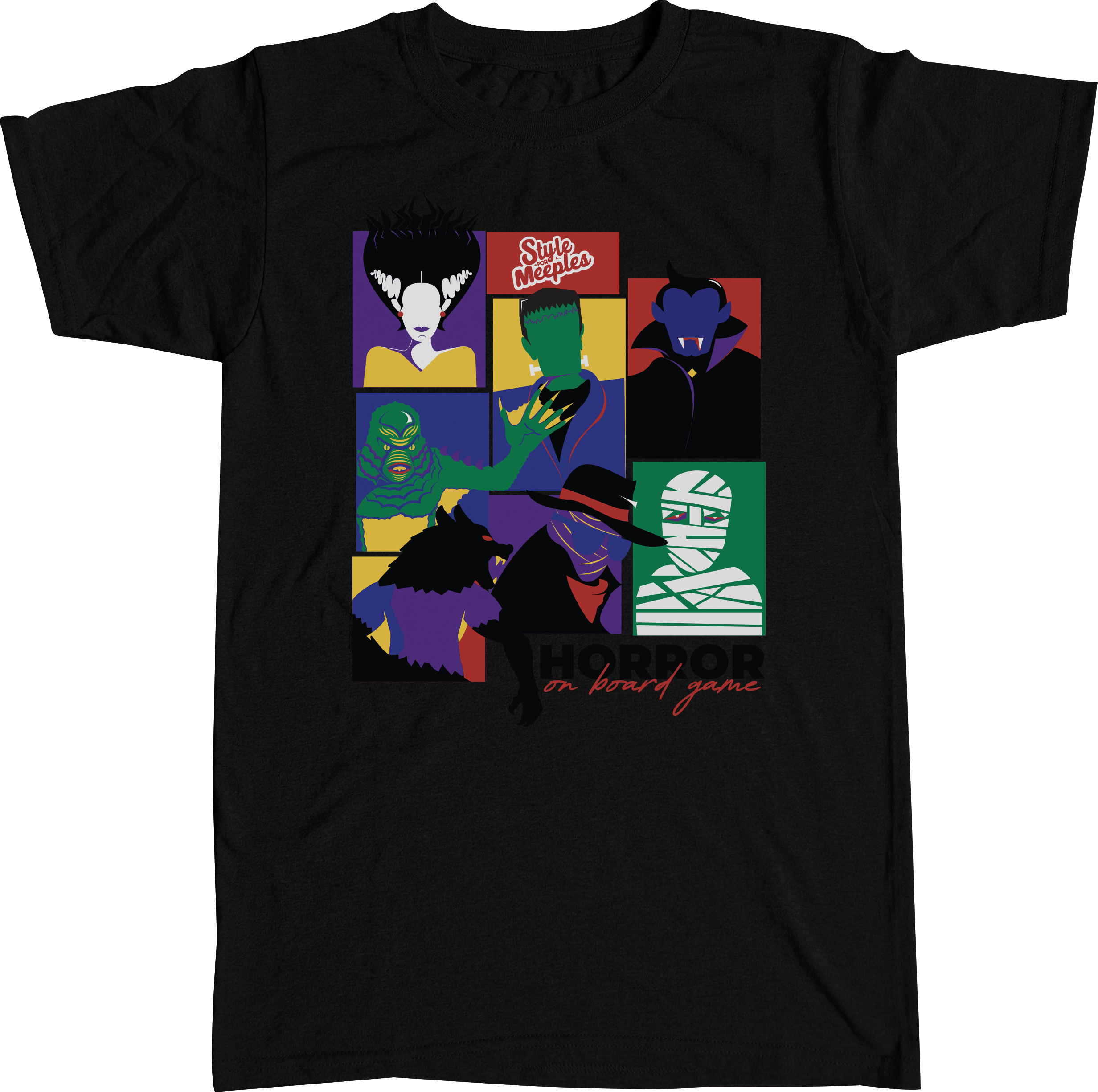 PLAYERA HORROR ON BOARD GAME (diseño inspirado en Horrified).